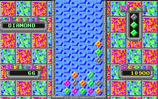 Klatrix atari screenshot